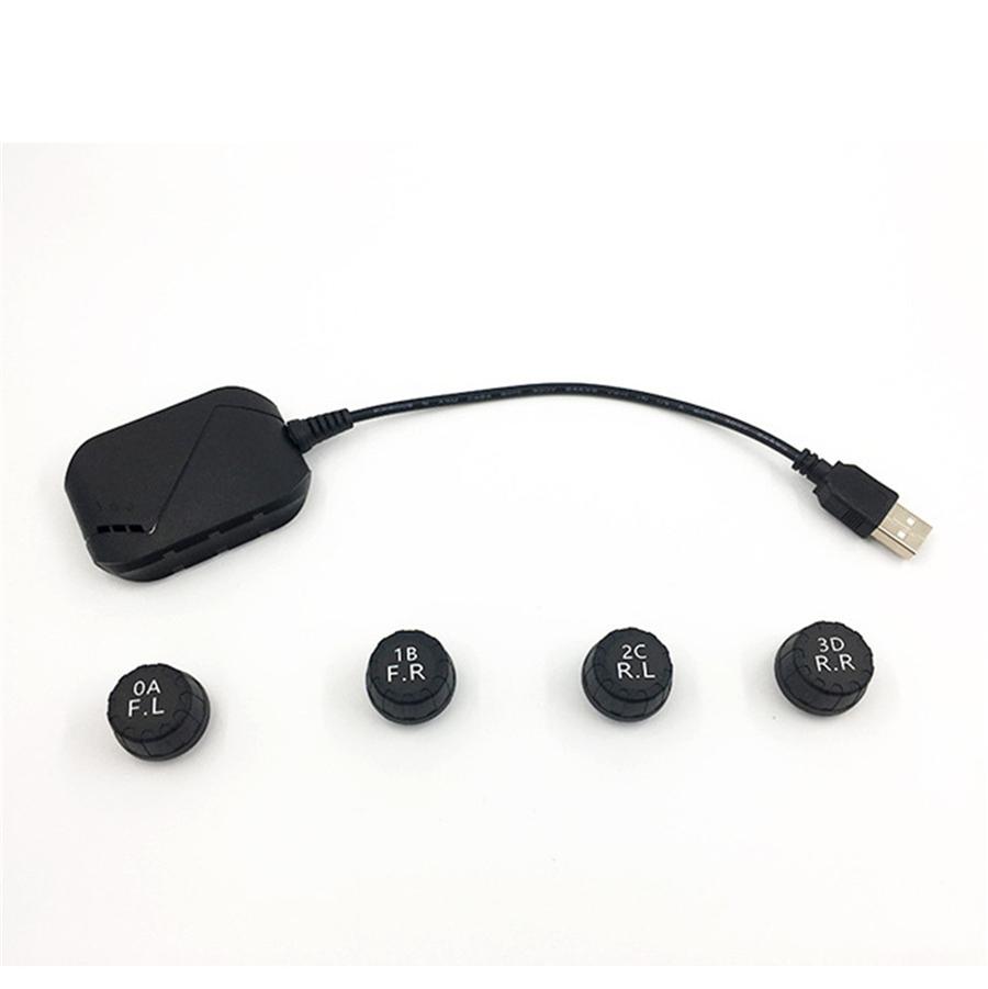 USB TPMS External Sensor Car Tire Pressure Monitoring System Fit Android Radio