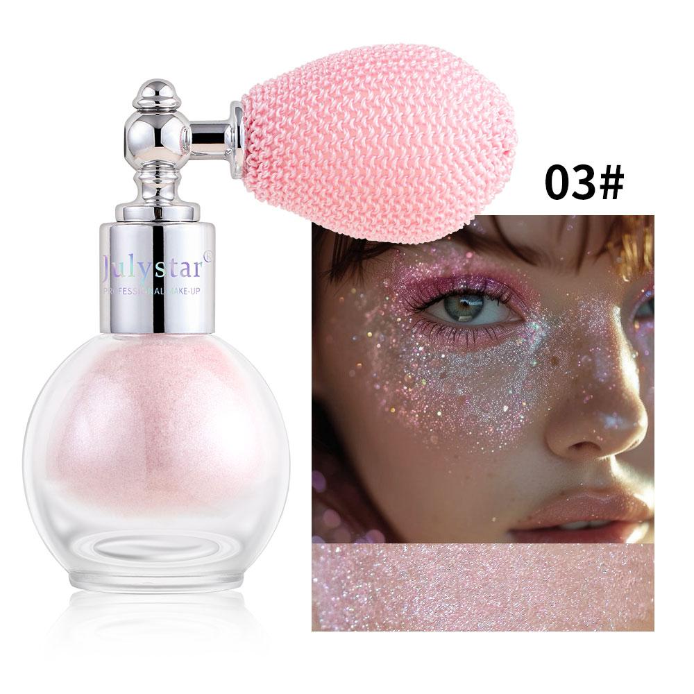 JULYSTAR New High Gloss Powder Spray Makeup For Women Facial High Gloss Powder Body Stage Makeup