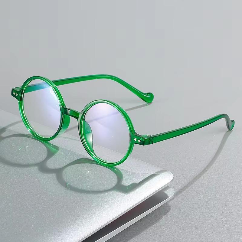 Round Reading Glasses Women Retro Green Magnifier Presbyopic Glasses Ultralight Far Sight Eyewear Diopter +1.0+2.0+3.0+4.0
