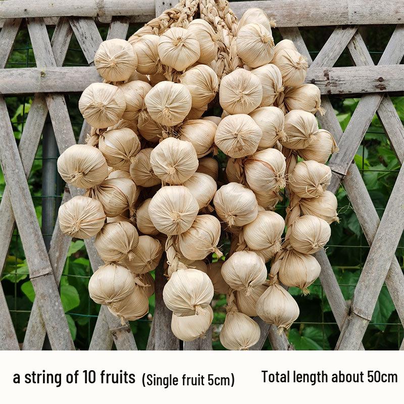 Kunstmatige Knoflook en Chili Hangdecoratie - Boerderijstijl & Fotografie Props