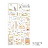 Midori Notizbuch Aufkleber Aufkleber Katzenmuster S + M 2 Sorten Set 82687006 82688006