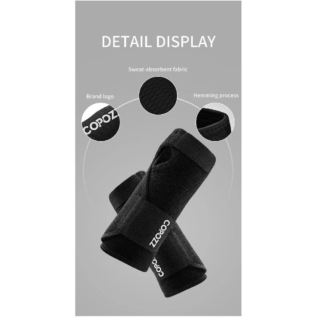 COPOZZ Adjustable Ski Strokes Wrist Gear Hand Protection Roller Palm Pads Protector Snowboard Skating Guard Men Women Child