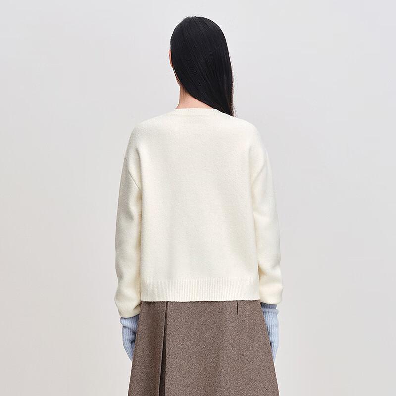 Ledian Women's 3D Plush Rabbit Knit Cardigan