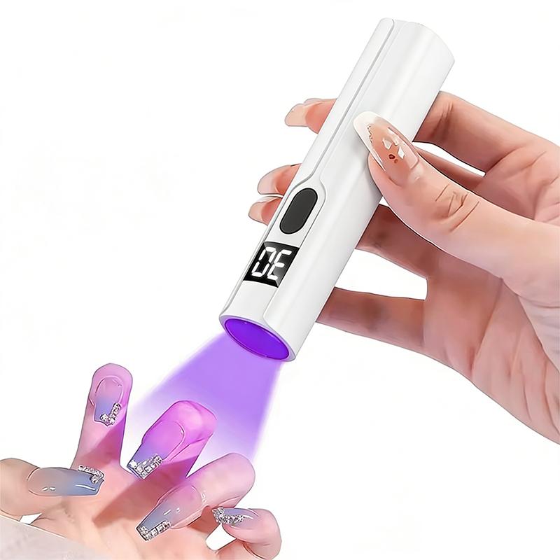 

Профессиональная УФ-светодиодная лампа для ногтей, настольная с дисплеем, перезаряжаемая, портативная, мини-сушилка для ногтей, съемная УФ-лампа для нейл-арта 365nm белый