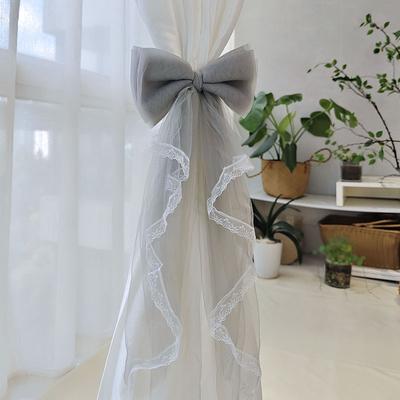 Vorhang-Quastenhalter Clip Spitze Schleife Knoten Halter Clip Gürtel Gebunden Mode Wohnzimmer Fenster Vorhang Band Schnalle Heimdekoration