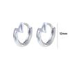 Gift Silver Plate Punk Women Party Korean Earrings Men Accessories Ear Buckle Men Hoop Earrings