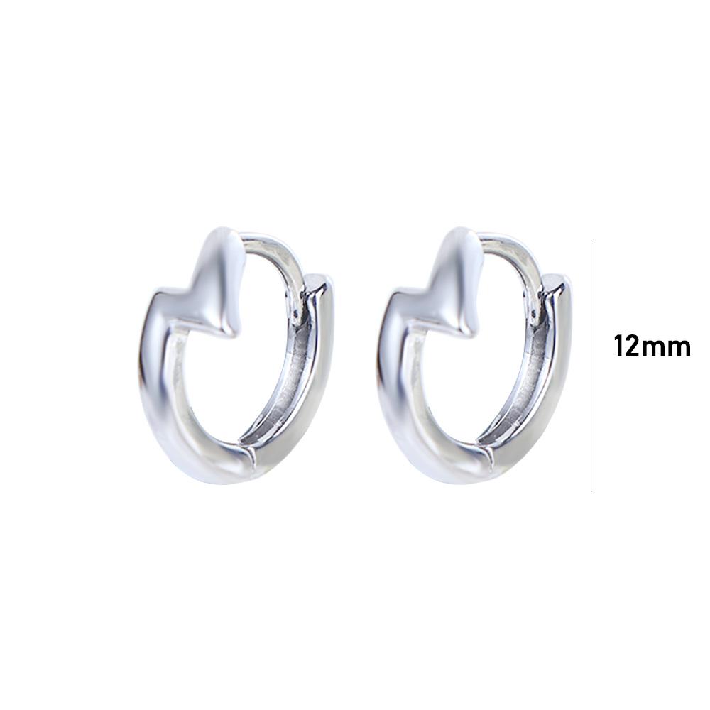 Gift Silver Plate Punk Women Party Korean Earrings Men Accessories Ear Buckle Men Hoop Earrings