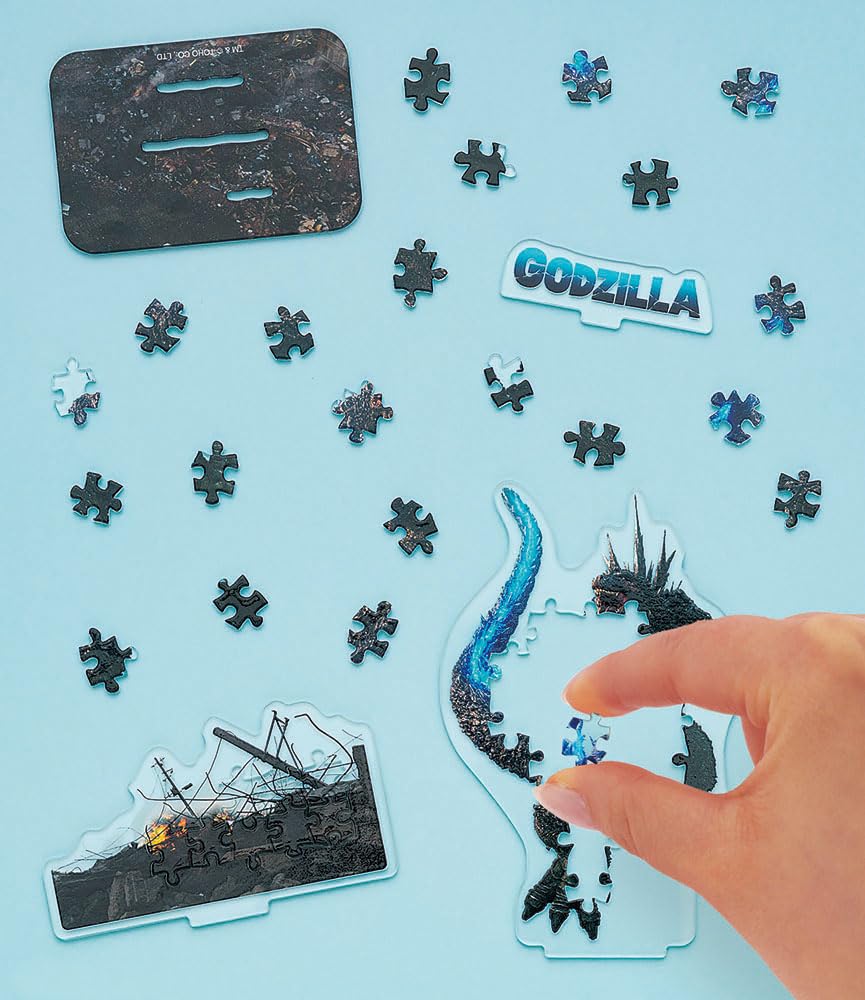 Puzzle x Acrylic Beverly Godzilla Acrylic Stand Pop Godzilla [Jigsaw Stand] 30-piece SP-045
