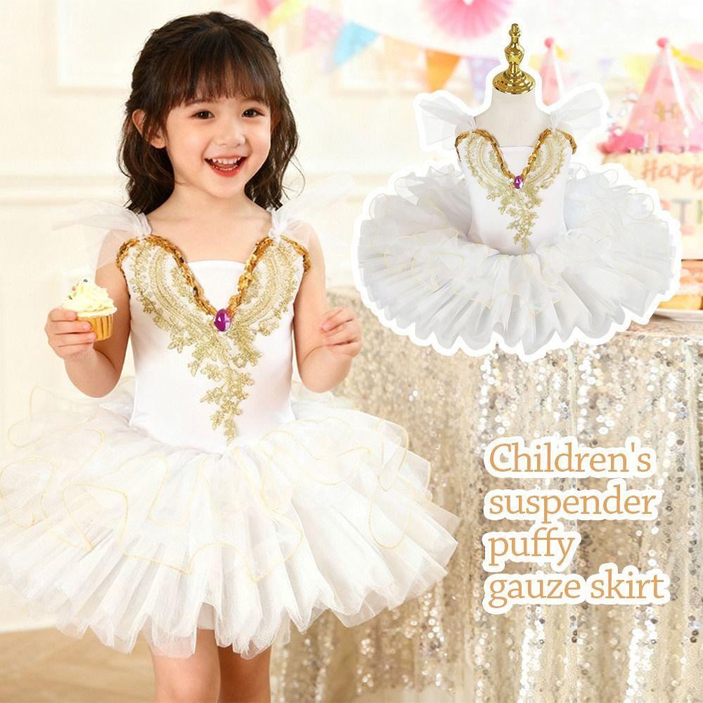 Sequin Ballet Tutu Modern Princess Dress Fashion Performance Clothes  Children