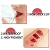 Liquid Peel-off Lip Gloss Waterproof Long-lasting Matte Lipstick Non-stick Cup Make Up Moisturizing Lips Tattoo Pigments 4 Color