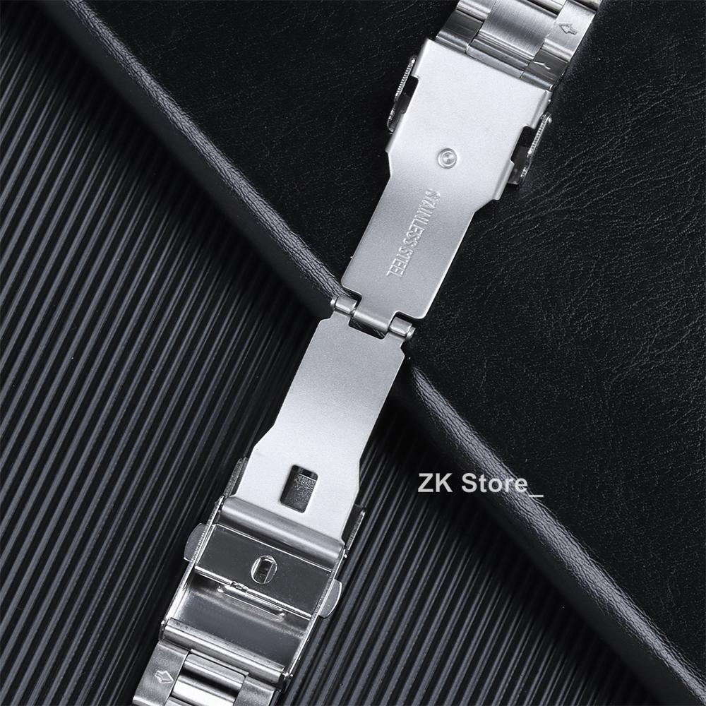 Arc Flat End Solid Stainless Steel Watchband for Tissot Folding Clasp Strap 18mm 20mm 22mm 24mm Universal Wristband Men Belt