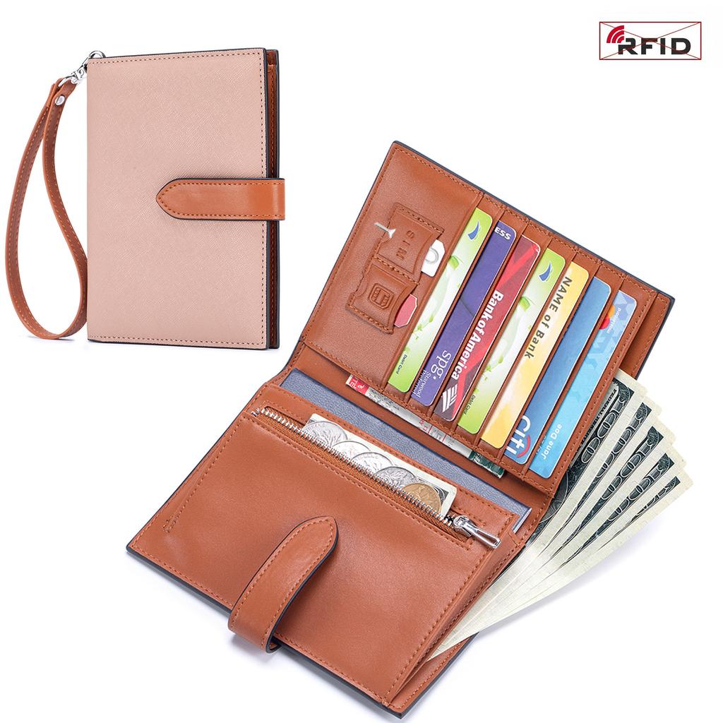 New Slim Wrist Passport Bag Palm Pattern Multifunctional Wallet Ticket Clip Document Passport Clip Female