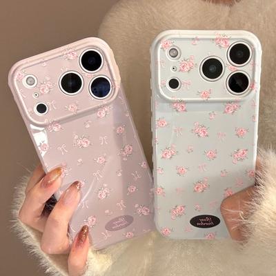 Fog Crushing Flower Rose for Apple 17 Promax Mobile Phone Case for IPhone 16 Aesthetic 1513 Anti-fall 14