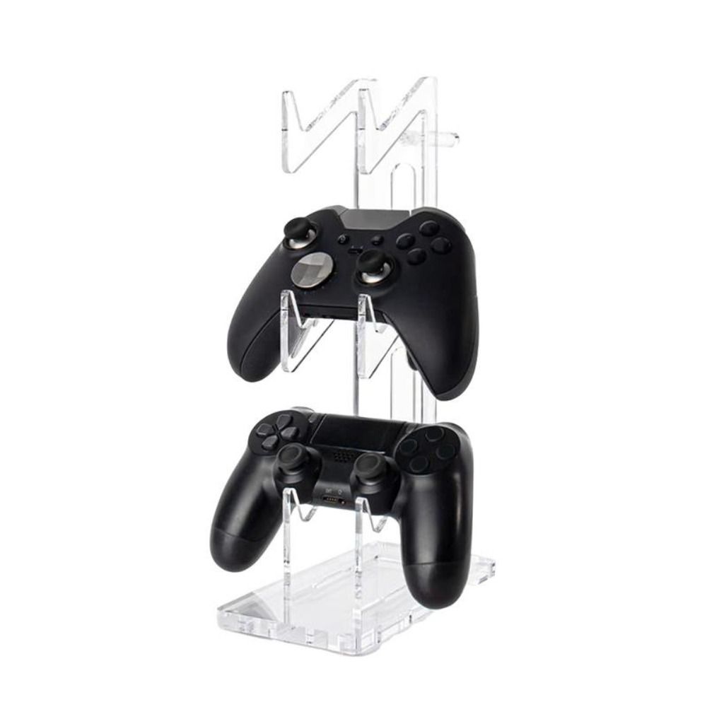 White 3-Layer Controller Holder Acrylic Game Handle Display Stand Durable   Computer Room