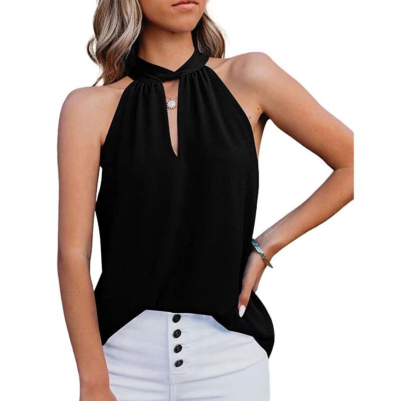 Summer Women's Vest Hanging Neck Camisole Top Loose Sexy Sleeveless Top