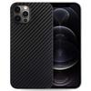 Coque de protection - E.F.Connection - pour iPhone 13 Pro Max - Silicone TPU - Fibre de carbone noir - Ultra slim