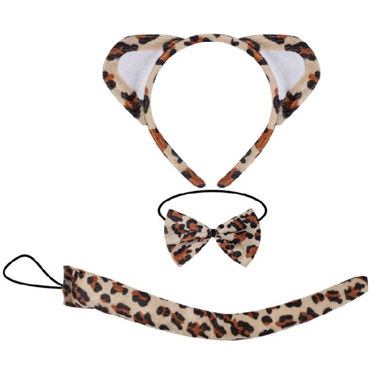 Accessori Costumi Animali di Halloween includono Cerchietto con Orecchie di Animale Coda di Animale Naso Papillon Gonna per Bambino Ragazzo Ragazza Cosplay