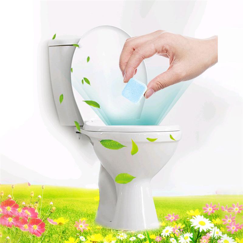 12PCS Concentrated Toilet Effervescent Tablet Dirt Deodorant Descaling Urine Stain Deep Cleaning Cleaner