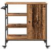 Kitchen Trolley Reclaimed Wood Look 87.5 x 39 x 84.5 cm Engineered Wood