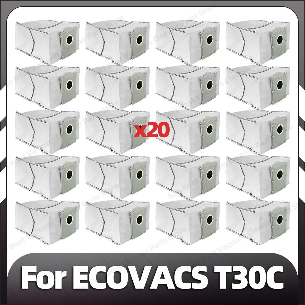 Kompatibel für ECOVACS T30C / T30C OMNI / T30C PRO OMNI Haupt- Seitenbürste Filter Mopp-Pad Staubbeutel Ersatzteile Zubehör