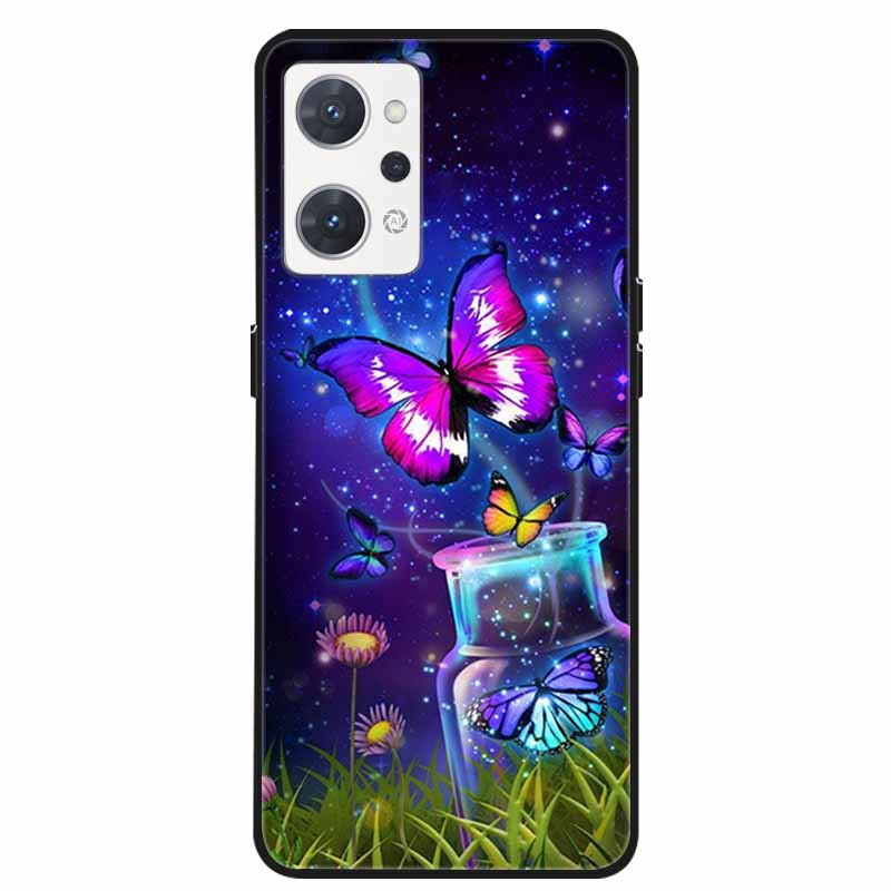 For Oppo Reno 7A 9A Case Phone Cover Soft Silicone Shockproof TPU Funda On For Oppo Reno9 A 5G Protection Capa Reno7 A / Reno9A