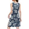 Women's Bohemian Leisure Temperament Seaside V-Neck Slit Print Dress
