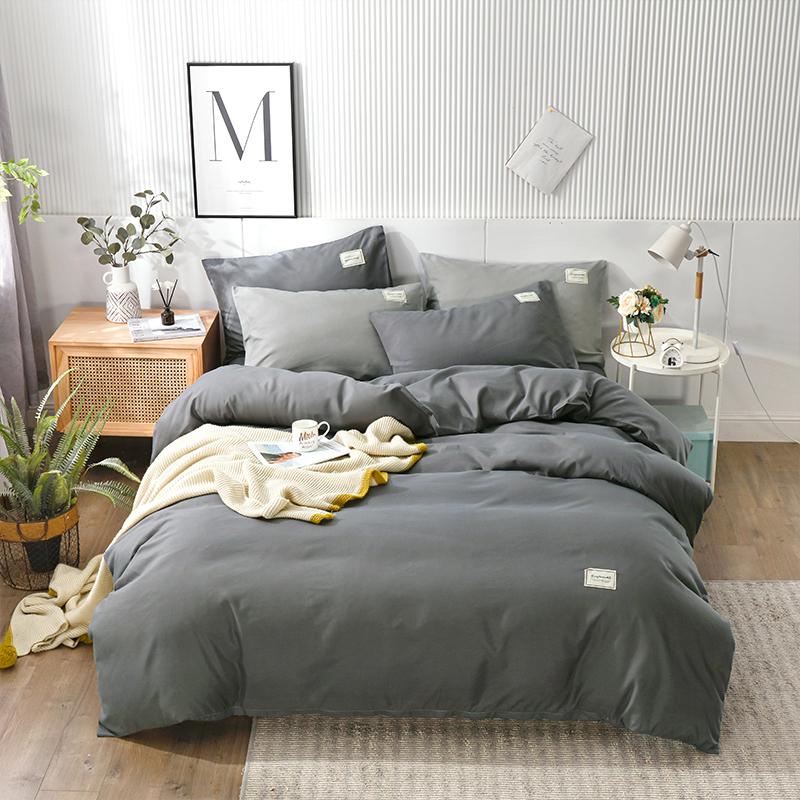 Solid Color Duvet Cover Polyester Quilt Cover 150x200 Comforter Cover Girls Boys Room Bedding funda nordica (No Pillowcase)