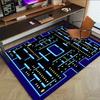 1pc Pacman Maze Adventure Carpet for Playroom Bedroom Living Room Sofa Home Decor,kids Game Area Rug Non-slip Floor Mat Y730144
