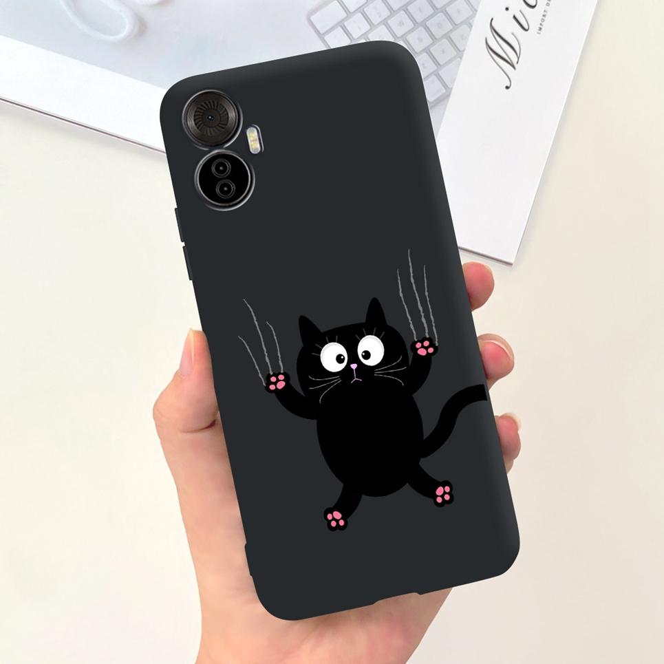 Für Itel Vision 5 Plus Handyhülle Weiche Silikonhülle für ITEL S18 pro Vision5plus 5+ Fundas Cartoon Mond Himmel Girly Muster Capa