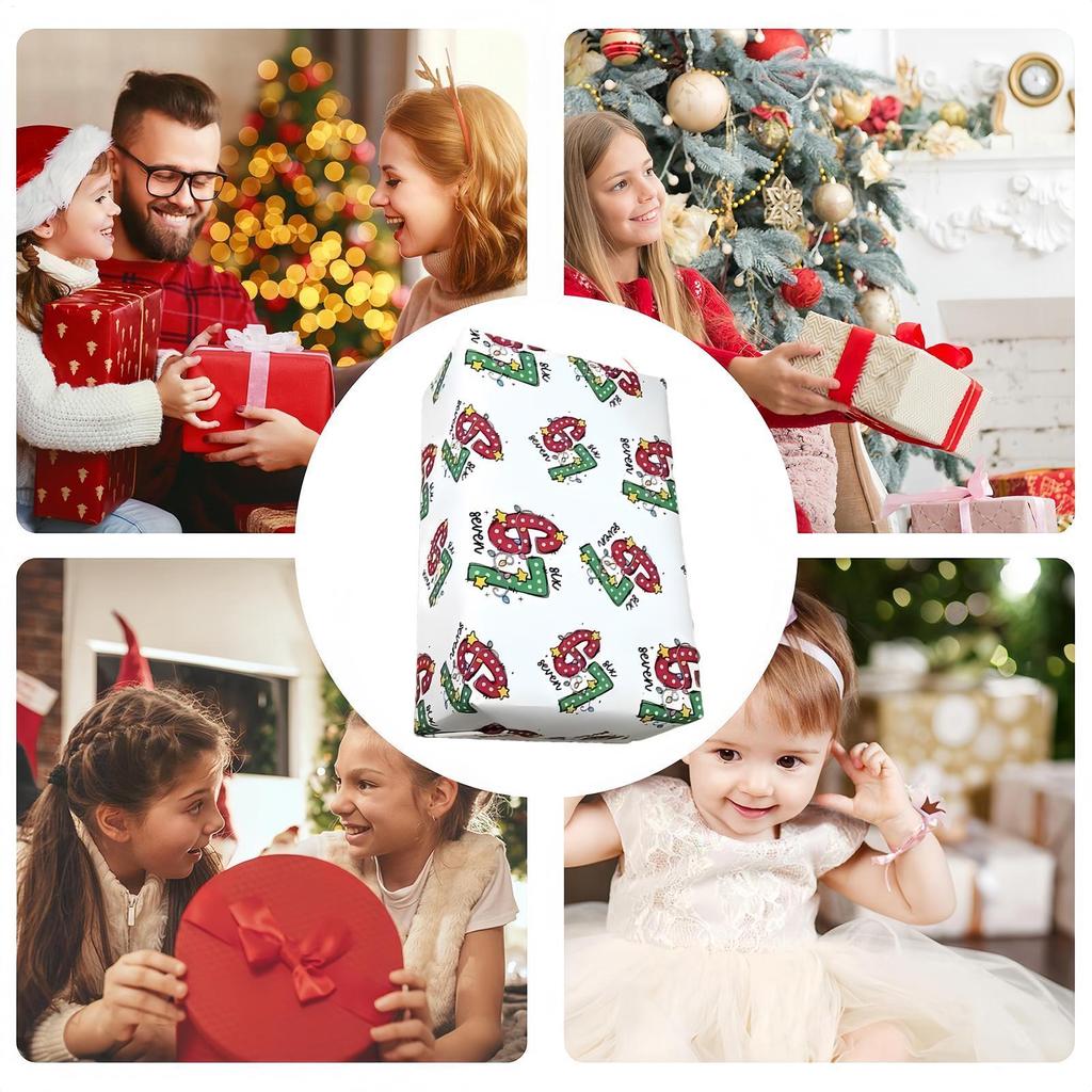 Christmas Wrapping Paper 20 Pieces Festive Tissue Traditional Holiday Wrap Paper For Tradition Holiday Cheer Home Sharing