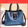Large Capacity Retro Style Handbag For Women With Multi-functional Pockets And Zipper Closure