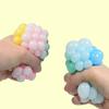Vent Ball Toy Quick Rebound 3-Color Mixed Discolored Grape Ball Pinch Toys Stress Relief TPR Squeezing Ball Anti-stress Sensory