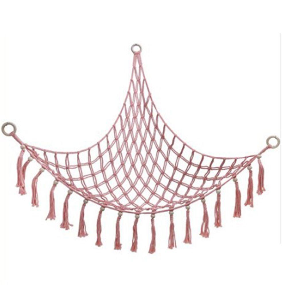 Large Capacity Stuffed Animals Hammock Net Macrame Boho Toy Storage Organizer Plush Toys Easy To Install