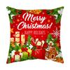Classic Simple Christmas Series Cushion Pillow Cover Fashion Santa Claus Christmas Tree Pattern Pillowcase Home Sofa Decoration