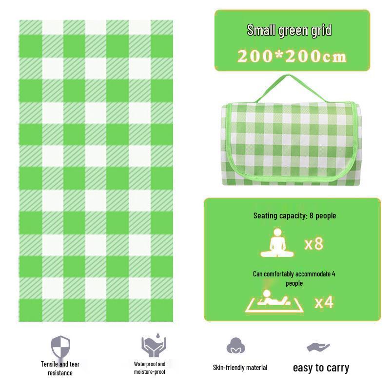 Thickened Portable Outdoor Picnic Mat and Moisture-Proof Cushion