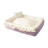Machine Washable Thickened Rectangular Pet Bed with Removable Cover Supportive