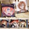 Cartoon Anime Figure Chuuya Nakahara Fashion Square Pillowcase Bedroom Sofa Room Ins Decoration Leisure