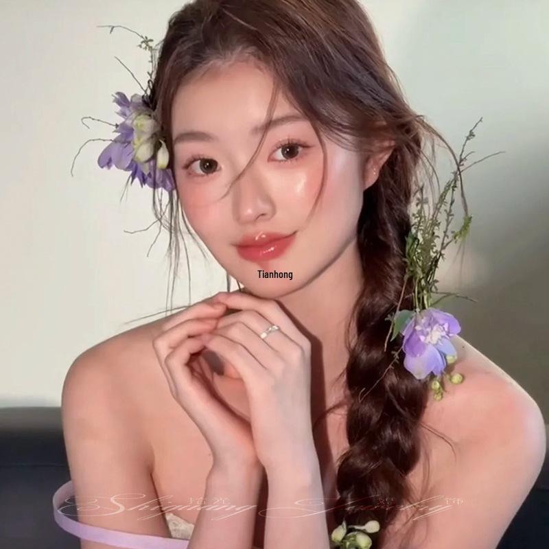 Super Fairy Purple Phalaenopsis Hair Clip for Updo or Bridal Accessories