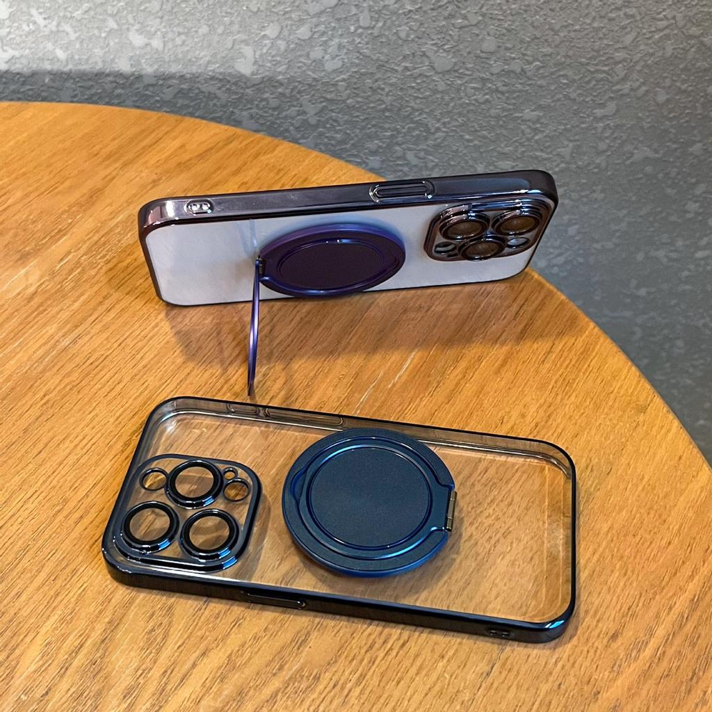360° Rotating MagSafe Magnetic Phone Case with Decompression Bracket