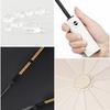 Automatic Wind-resistant Umbrella Solid Color Anti-UV Sunscreen Umbrella  Summer