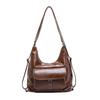 Niche retro large-capacity bag women's autumn and winter new commuter shoulder bag Maillard multi-purpose backpack