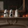 Cute Style Spooky Ghost Statue Smooth Surface Halloween Table Decor Ghost Cat Ornament  Office Desk