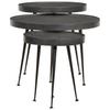 Coffee Table Set 3 Pcs Black Particleboard