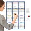 2025 Plan Calendar Erasable 2025 Calendar Planner for Wall 12 Month Wet Dry Erase Calendar for Planning Schedules for Bedroom
