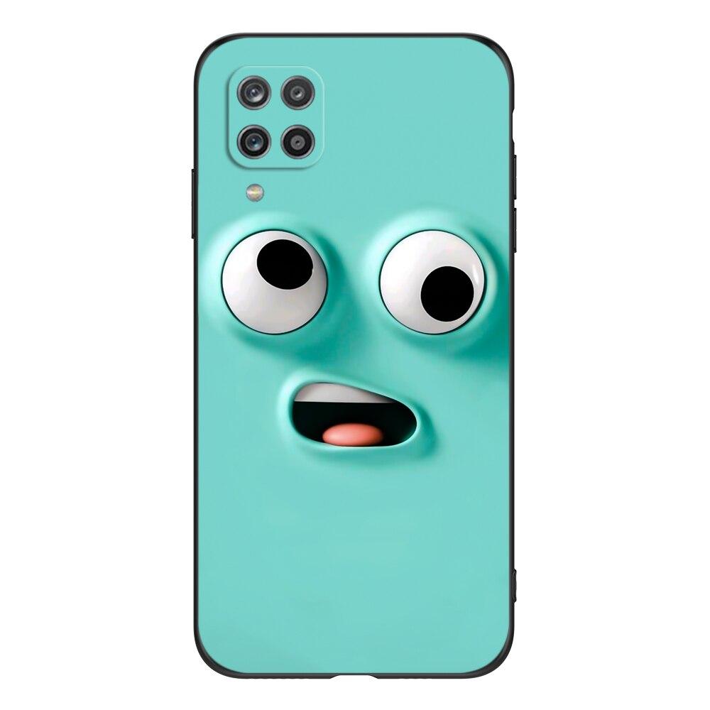 For Samsung A12 M12 Case Phone Cover On Samsung Galaxy SM-A125F M12 M127  Black Tpu Case Cute Funy