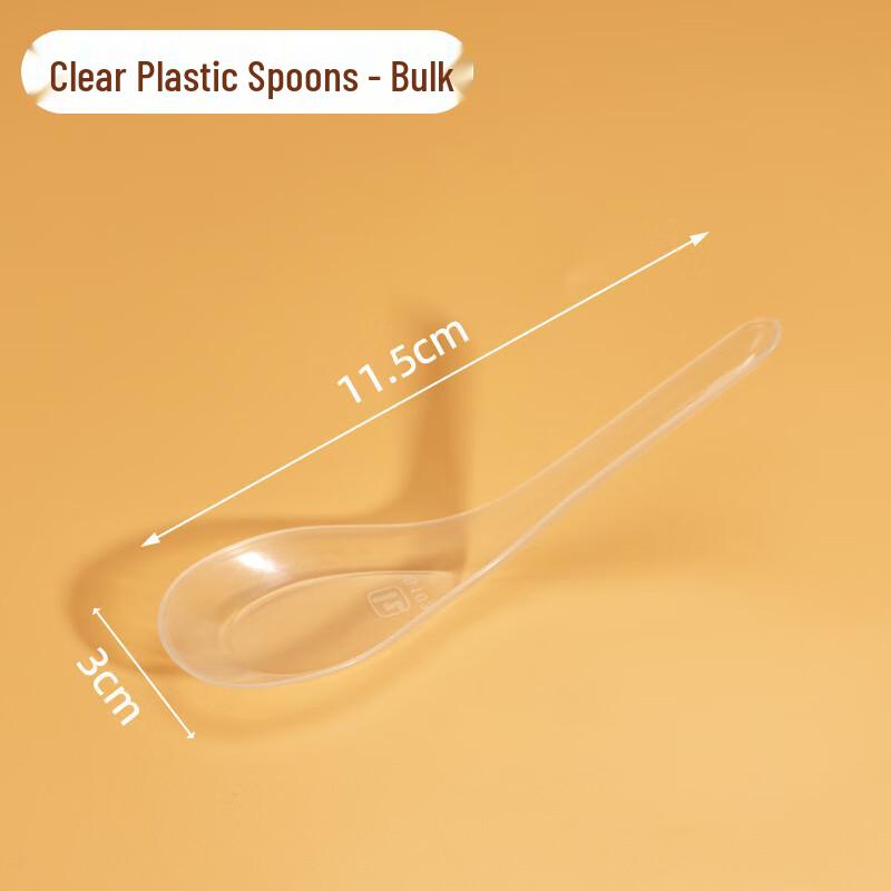 

Disposable Clear Plastic Spoons (1000-Pack)