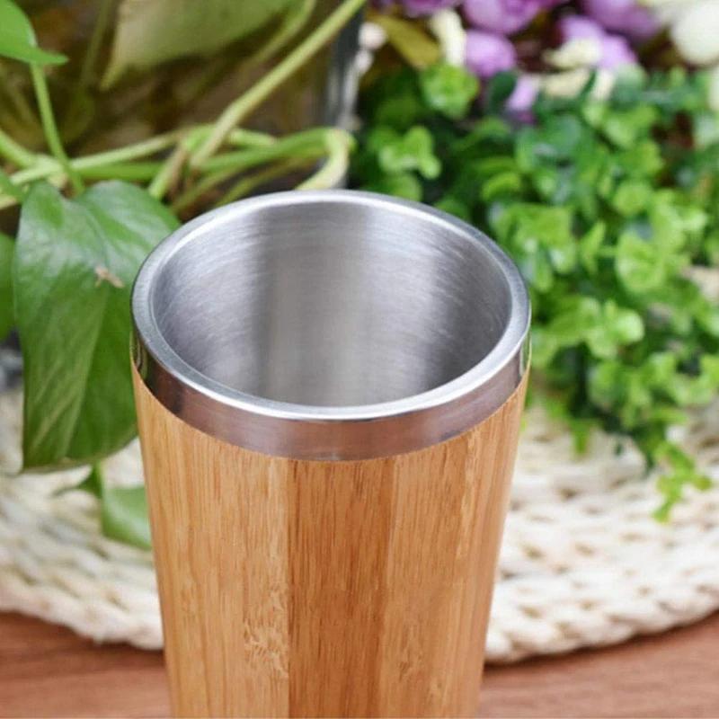 Personalized Bamboo Thermos Insulated Mup Creative Bamboo Insulated Water Bottle Heated Travel Cup Office Cup