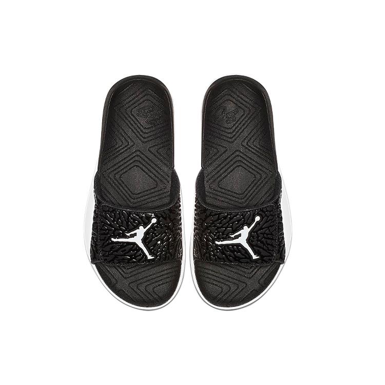 Jordan Hydro 7 V2 Kids' Slippers Black White Teenagers BQ6291-001