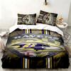 Baltimore Ravens 3pc set Perfect for bedroom use Comfortable bedding set includes a duvet cover and two pillowcases Ideal birthday or Christmas gift