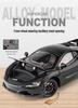 1:24 McLaren 720S Alloy Sports Car Model Toy with Sound & Light, Pull-Back Action, and Opening Four Doors.